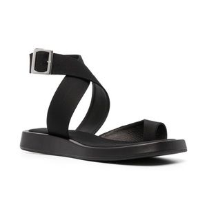 GIABORGHINI wraparound leather sandals.